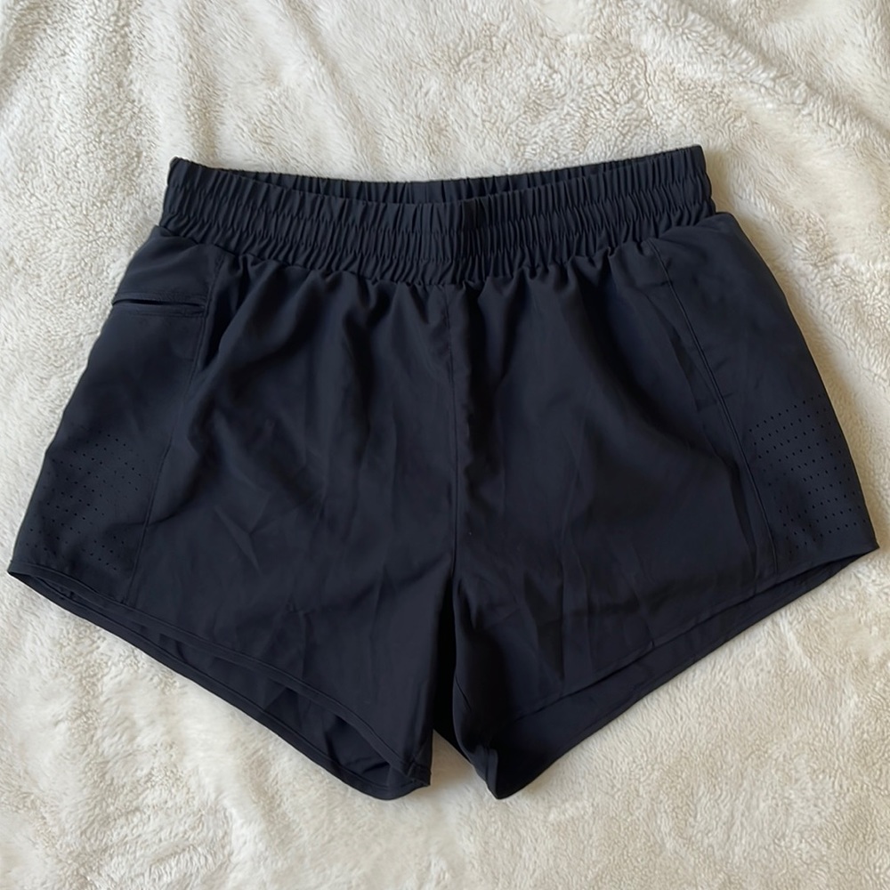 NWT Baleaf Running Athletic Shorts with Liner and Zipper Pocket Sz Small Black